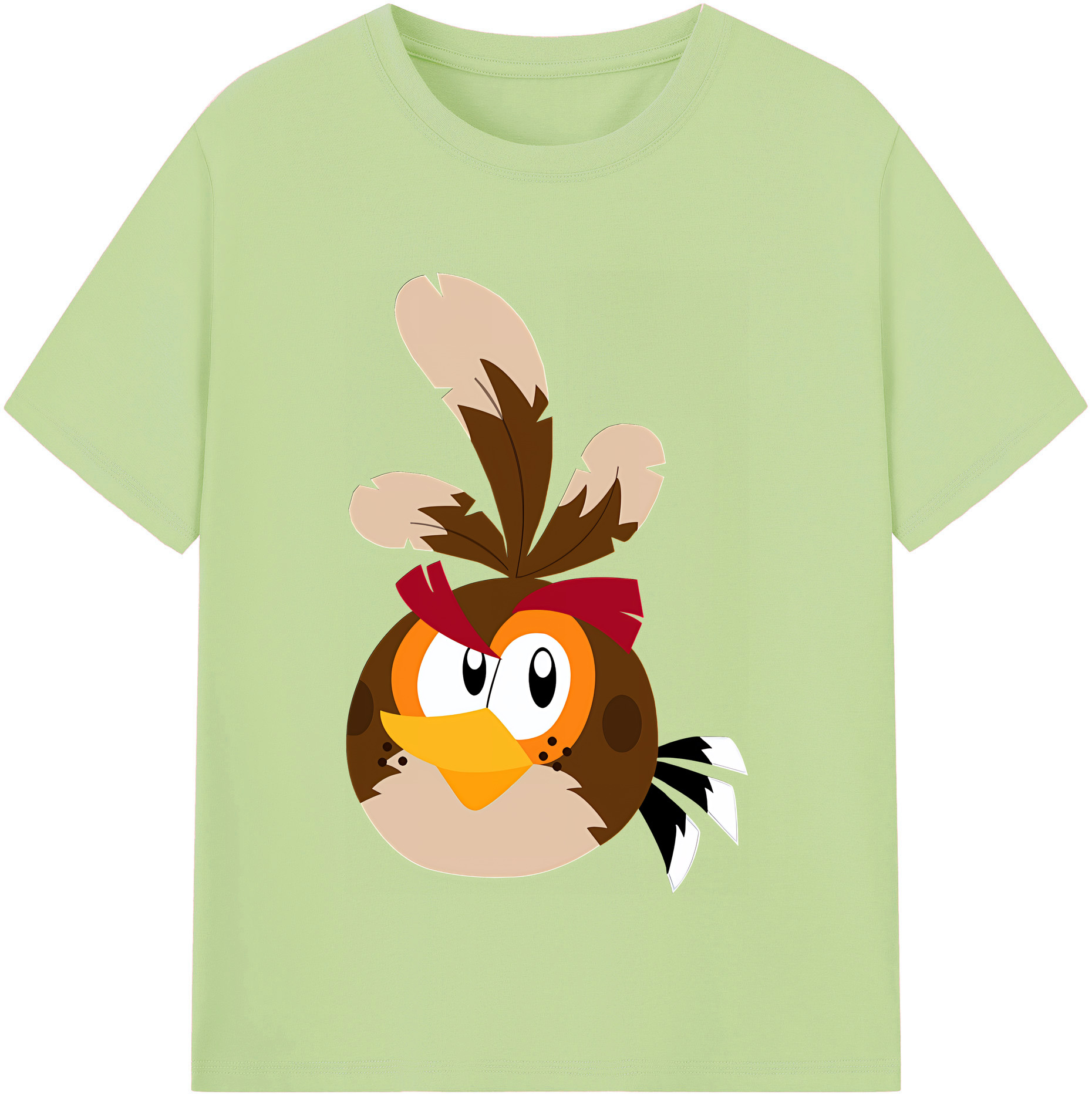 （画像用） Angry Birds アングリーバード 綿100％半袖Tシャツ（フロントプリント）